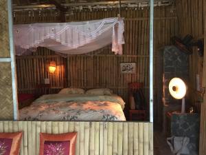 Säng eller sängar i ett rum på Ninh Binh Valley Homestay