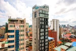 Nespecifikovaný výhled na destinaci Phnompenh nebo výhled na město při pohledu z hotelu