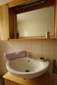Ett badrum på Ferienhaus Halbritter Pouch