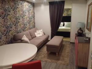 Χώρος καθιστικού στο Suite 17