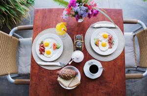 Svečiams siūlomi pusryčių variantai apgyvendinimo įstaigoje Omaruru Guesthouse