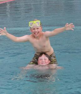 Poolen vid eller i närheten av Malungs Camping