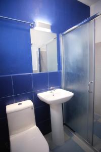 Bilik mandi di D´Gecko Hotel