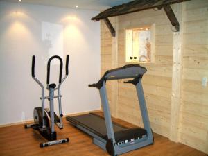 Fitness centrum a/nebo fitness zařízení v ubytování Haus Alpina