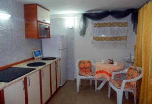 Kuchyň nebo kuchyňský kout v ubytování Apartments Vladilena