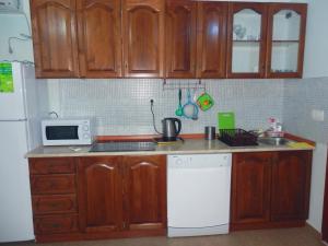 Kuchyň nebo kuchyňský kout v ubytování Apartments Vladilena