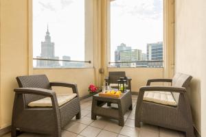 Posezení v ubytování P&O City Center Apartments