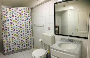Um banheiro em Eco Hostal Offenbacher-Hof