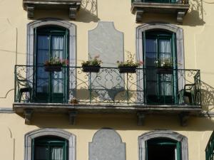 Balcony o terrace sa Gite l'Oasis
