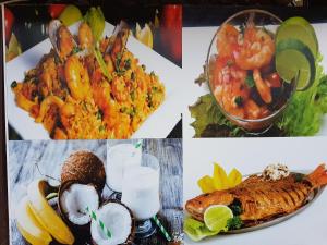 a collage of pictures of different types of food at Makana Suite 6-11 in Tonsupa +5 photos