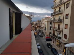 a view of a city street from a building at XXI Agosto Home in Reggio di Calabria