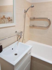 Ett badrum på 2 Bedroom Lux Apartments