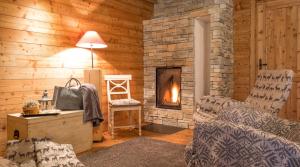 A seating area at Ledro Mountain Chalet