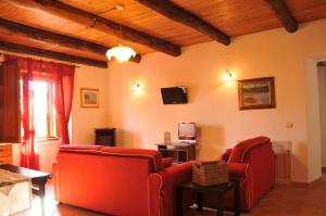 Posezení v ubytování B&B Il Melograno