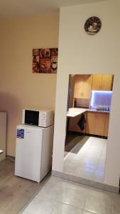 Kuchyňa alebo kuchynka v ubytovaní Liget Apartment, Terrace, Free Parking, AC