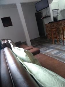 Зона вітальні в Apartamento Thyago Porto Seguro