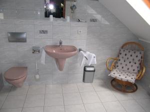 Koupelna v ubytování Hotel Wettin