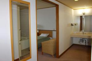 Koupelna v ubytování Refre Hotel