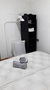 Voodi või voodid majutusasutuse Jeram Tiny House toas