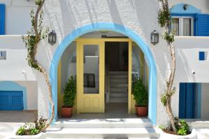 The facade or entrance of Naxos Blue Sky
