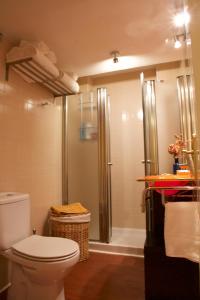 塞维利亚Apartamento San Benito C的带马桶和淋浴的浴室 更多12张照片