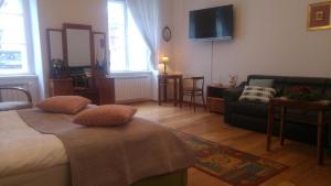 TV a/nebo společenská místnost v ubytování Zagreb Centre Apartments