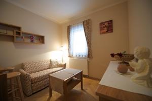 Χώρος καθιστικού στο Apartmany Alectis
