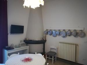 TV a/nebo společenská místnost v ubytování B&B la cascata