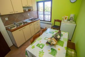 Kuchyň nebo kuchyňský kout v ubytování Apartments Garbina
