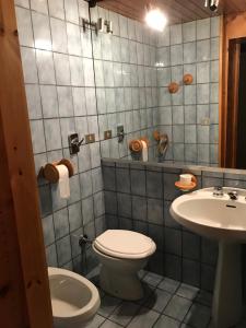 ピーラにあるEdelweissのバスルーム(トイレ、洗面台付)