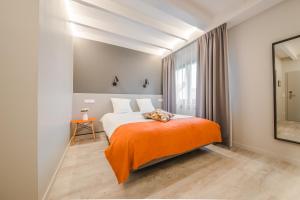 Cama o camas de una habitación en Mandarina Hotel Luxembourg Strassen