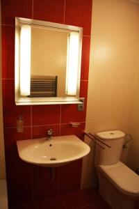 Koupelna v ubytování Art Hotel Podebrady