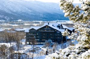 Highland Lodge om vinteren