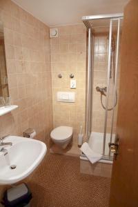 Koupelna v ubytování Landhotel Traube
