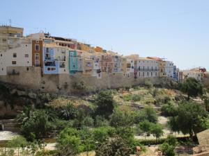 a view of a city with buildings on a hill at Casa LOS ANGELES in Villajoyosa