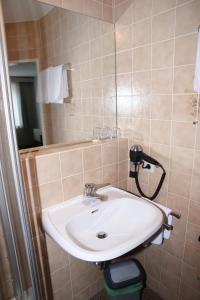 Koupelna v ubytování Landhotel Traube