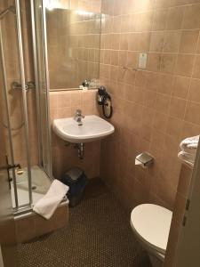 Koupelna v ubytování Landhotel Traube