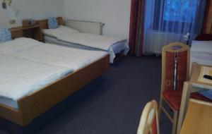 Postel nebo postele na pokoji v ubytování Hotel zum goldenen Hirschen