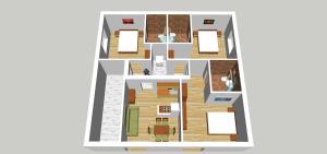 Půdorys ubytování Apartmani Galija