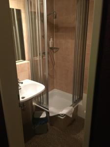 Koupelna v ubytování Landhotel Traube