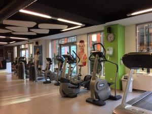 Fitness centrum a/nebo fitness zařízení v ubytování Hotel Nartel