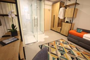 Posteľ alebo postele v izbe v ubytovaní Apartamenty Garbary 3