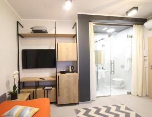 Kúpeľňa v ubytovaní Apartamenty Garbary 3