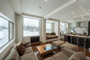 Køkken eller tekøkken på Echoland Apartments