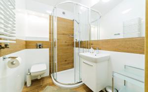 Kúpeľňa v ubytovaní Apartamenty Sun & Snow Szklarska Perła