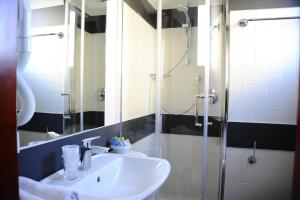 Koupelna v ubytování Hotel Metropol