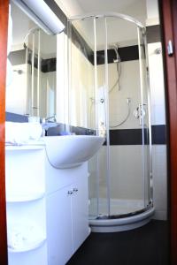 Koupelna v ubytování Hotel Metropol