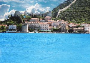a view of a city from the water at Holiday home Korta in Mali Ston
