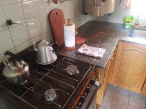 Кухня или мини-кухня в Cabañas Melipal Copahue
