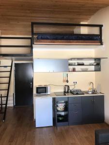 Kuchyň nebo kuchyňský kout v ubytování Gudauri S Residence